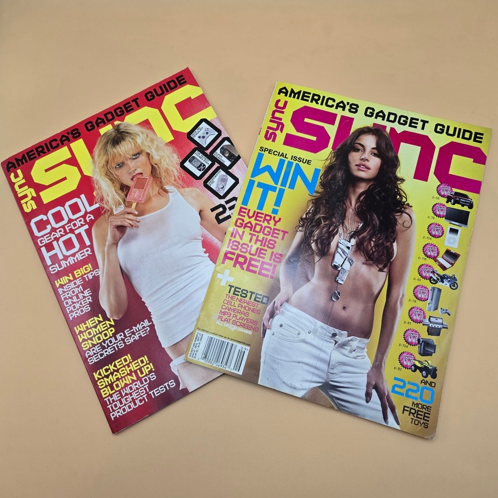 Sync Magazine 2005 Gadget Guide Lot June July Aug Sept Tech Lifestyle 2 Issues